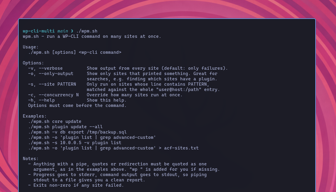 Running WP-CLI Commands Across Multiple WordPress Sites